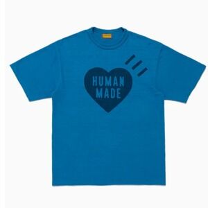 Human Made Color T-Shirt Blue XL HM29CS033 NWT Japan SS25 NIGO Heart Logo